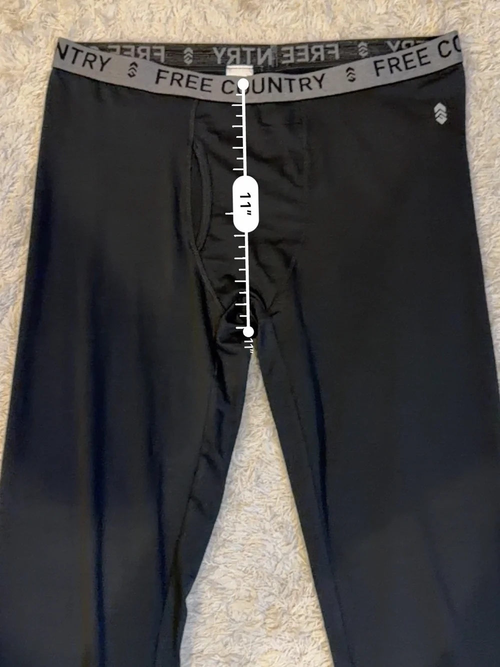 Free Country Men’s Black Thermal Base Layer - XL